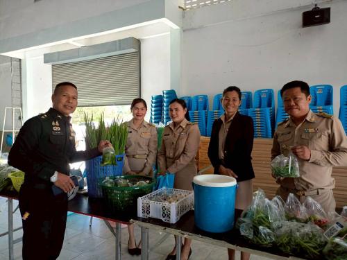 📢 พช.ยางสีสุราช จังหวัดมหาสารคาม จัดกิจกรรม“ตลาดนัดคนไทยยิ้มได้“ ในวันประชุมกำนัน ผู้ใหญ่บ้าน ประจำเดือน กุมภาพันธ์ 2569